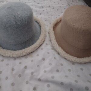 San Diego Hat Company Sherpa Bucket Hats Set of 2 Adjustable